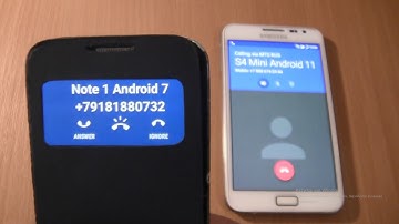 Incoming call & Outgoing call at the Same Time   Samsung Galaxy Note 1  Android 7+S4 Mini android 11
