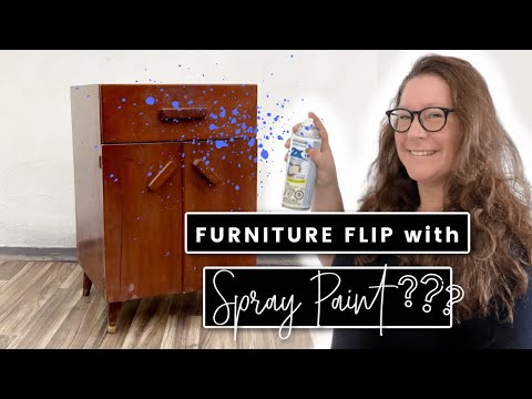 A furniture flip using spray paint???