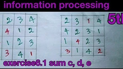 5th std maths information processing exercise6.1 sum c and d chapter6 term1