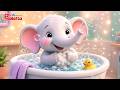 Canción del Baño del Elefante | Elephant Bath Song | Nursery Rhymes for Kids | Galatta Kids Spanish