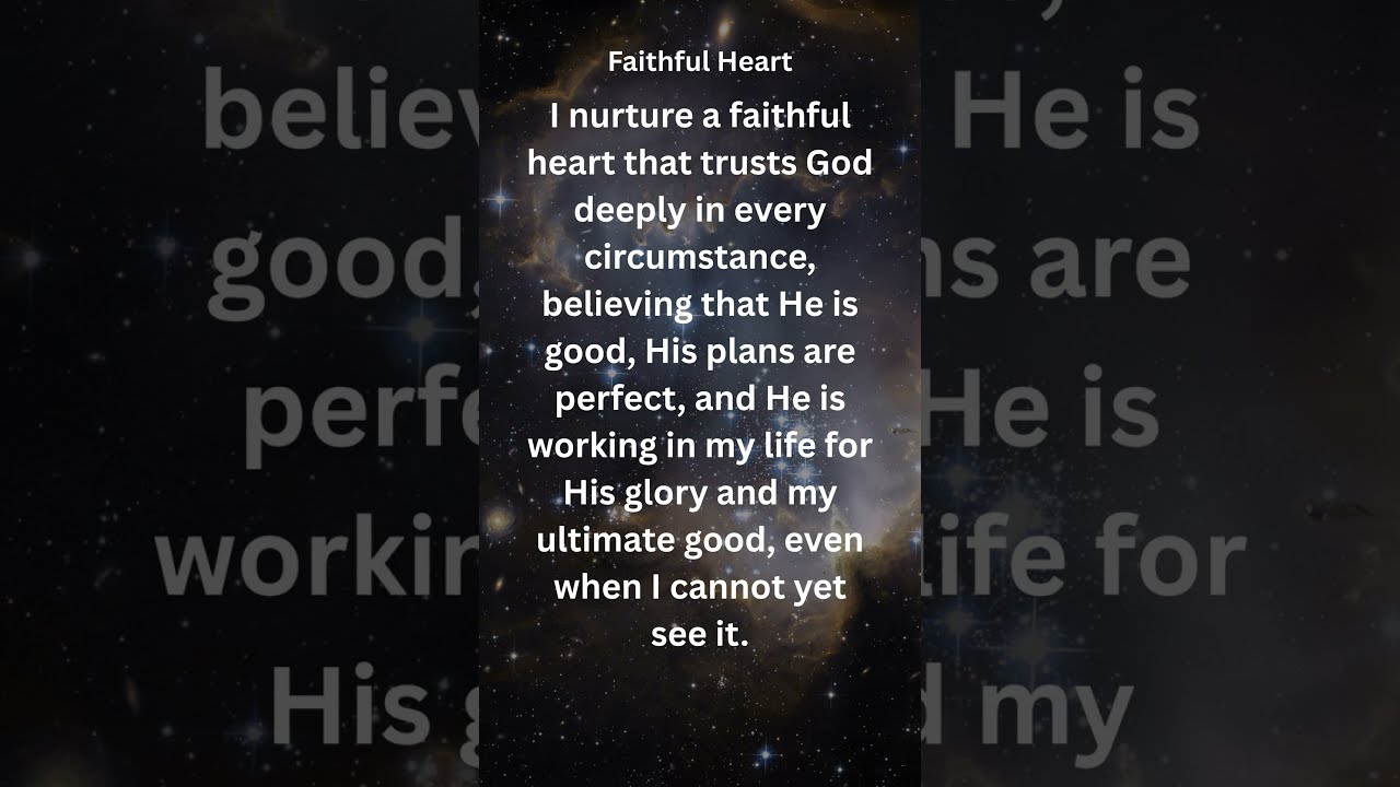 FAITHFUL HEART Daily Motivational Prayers Quotes Manifestation /