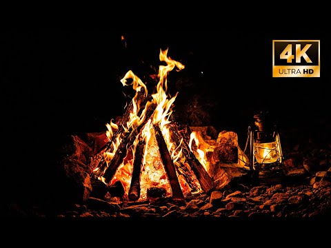 【自然音】 ４K 焚き火の音 睡眠・癒し・安らぎ 作業用BGM/仕事用BGM/超集中/ASMR