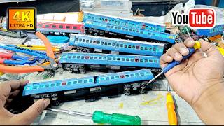 Indian Railways HO Scale Model Train | HO Scale Blue ICF Coach Model Repair & Run | train videos