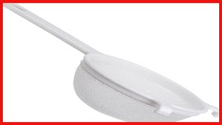 HIC Kitchen Double Ear Fine Mesh Strainer, FDA Approved, BPA Free, 4 Inch