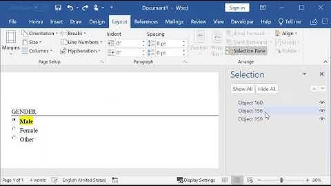 Remove radio buttons or checkboxes in  Word / Eliminar casillas de selección o verificación en Word