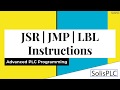 Rslogix studio 5000 jsr jmp lbl instruction  navigating routines plc programming jump control