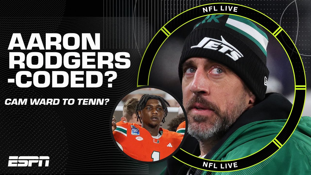 WATCH: DRAFT CHAT 🏈💬 Cam Ward to Titans? Kimes: ‘This feels like an Aaron Rodgers destination’ 😬| NFL Live