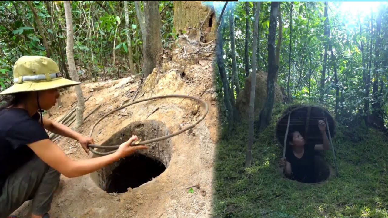 Girl Living Off Grid Built The Most SecretUnderground Tunnel Shelter ...