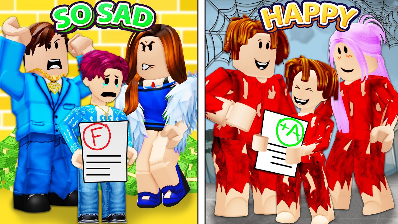 ROBLOX Brookhaven 🏡RP - FUNNY MOMENTS: Rich Family & Poor Family | Roblox Idol