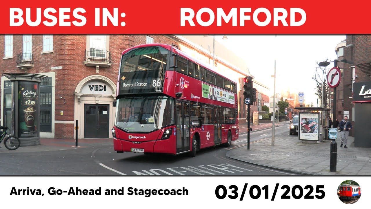 London buses in Romford 03/01/2025