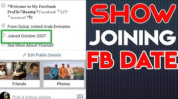 How To show Your Fb Joining Date In intro, Facebook Tricks