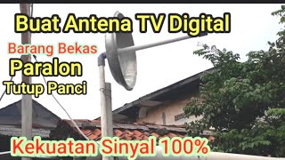 Buat Antena TV Digital dari Barang Bekas,Paralon, Tutup Panci||Jernih
