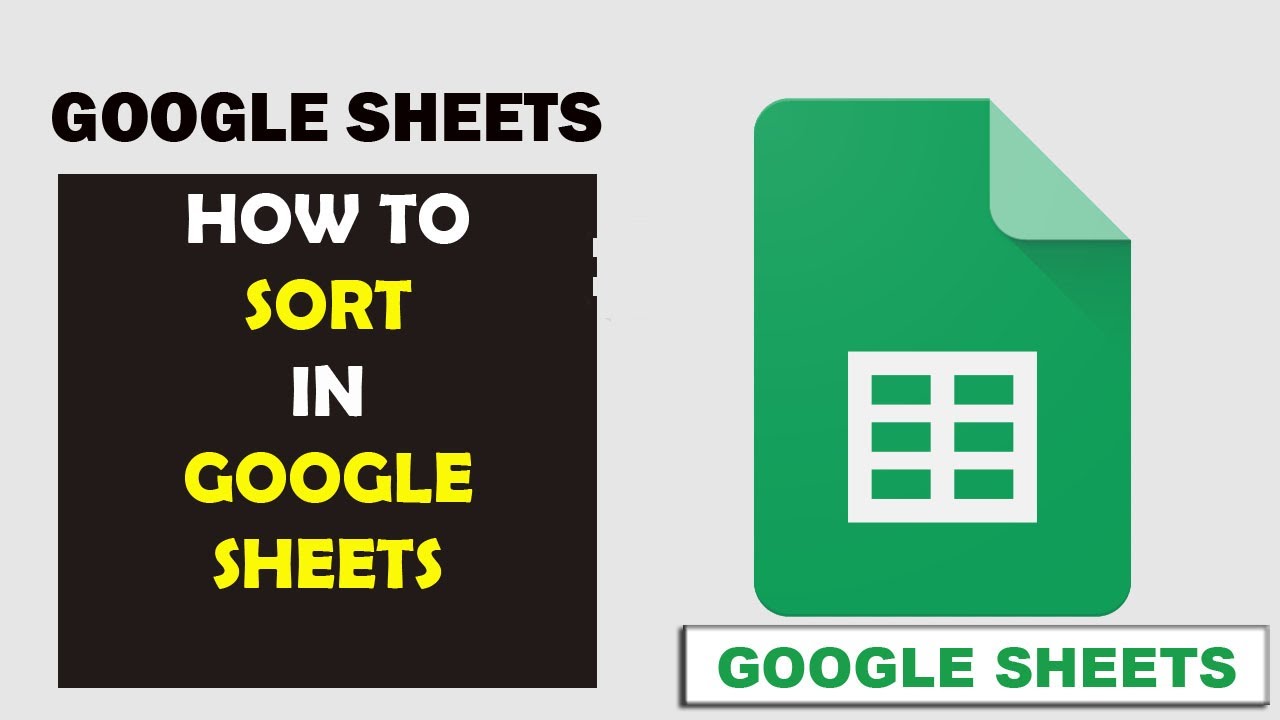 How To Sort in Google Sheets (2022) - YouTube