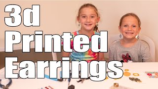 3d Print and Design Earrings with your Grandchildren
