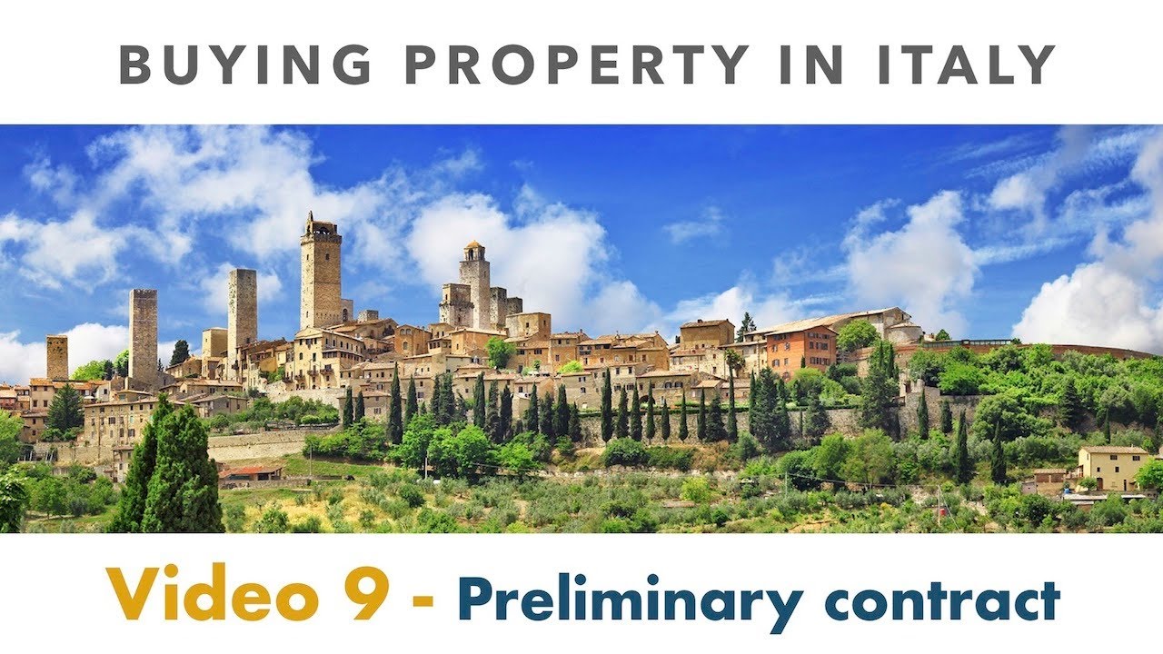 Buying a property in Italy - Registration and transcription of the preliminary contract (Video 9)