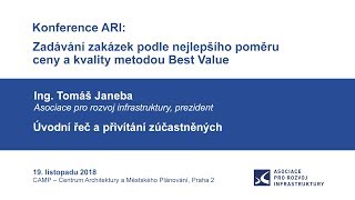 ARI: Zadávání zakázek podle nejlepšího poměru ceny a výkonu metodou BEST VALUE 1