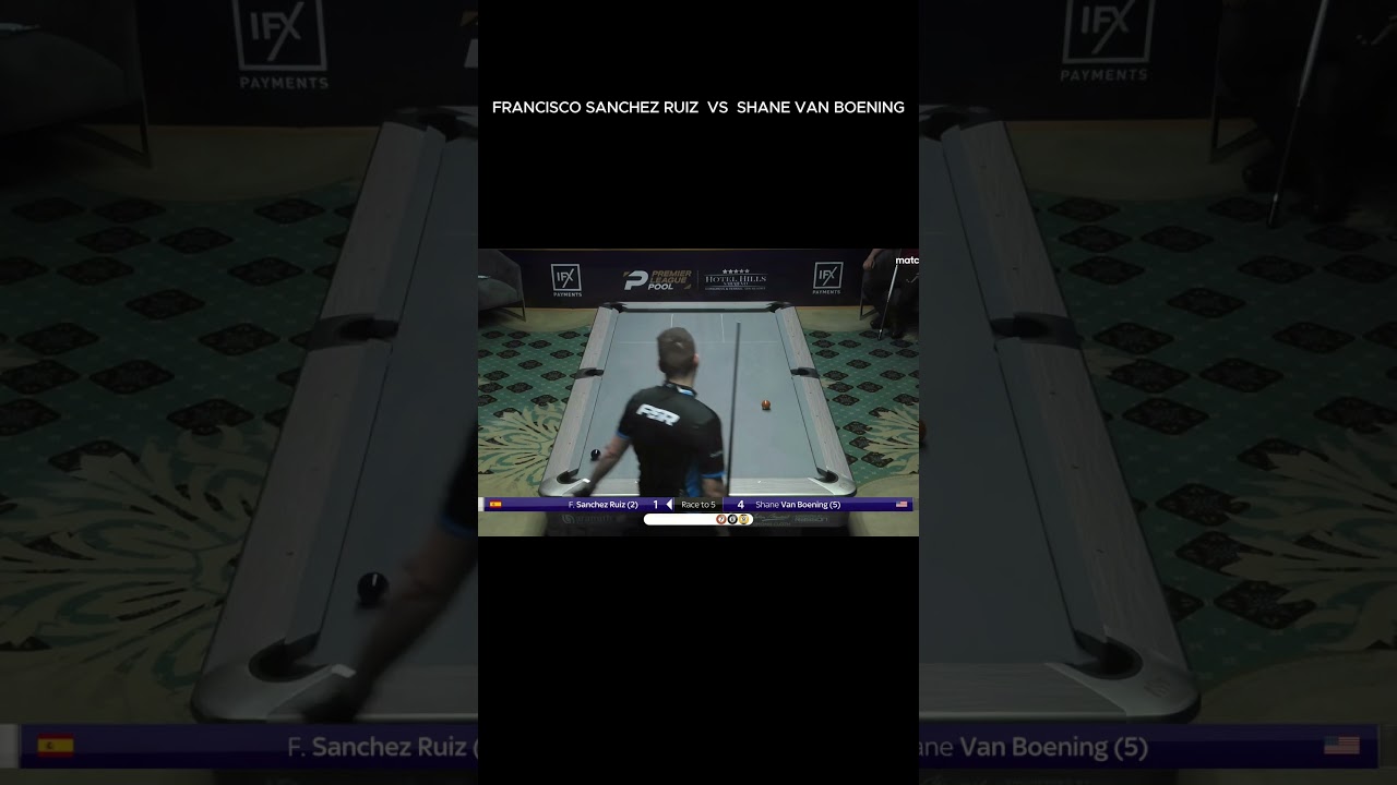 Image of video the FRANCISCO SANCHEZ RUIZ  VS  SHANE VAN BOENING  #9ballpool #billiards #highlights #shots 22