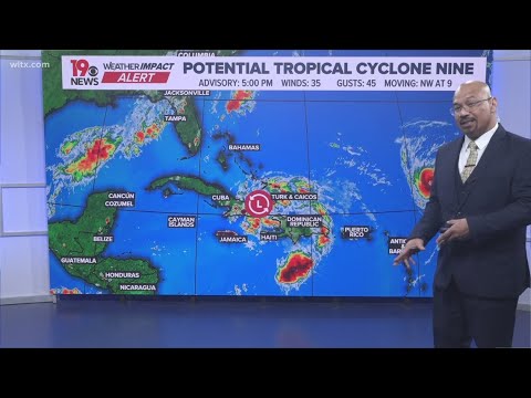 Potential Tropical Cyclone Nine forms, could move to South