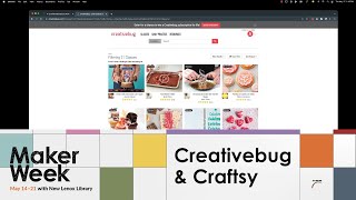 Creativebug & Craftsy on-demand videos for #NLPLMakerWeek