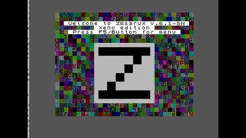 ZEsarUX emulator - new menu types