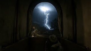 Hiding Out Overnight In A Thunderstorm With Uncle | RDR2 ASMR