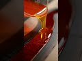 Orange lava resin river table