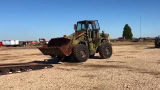 AUCTION: CASE Military W24C wheel loader with clam bucket