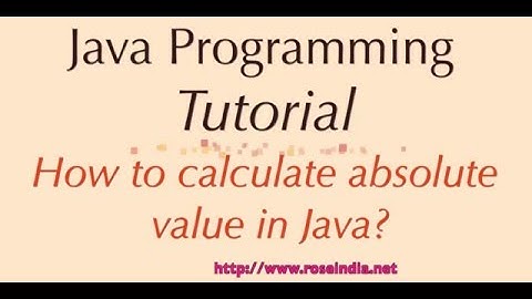 How to calculate absolute value in Java?
