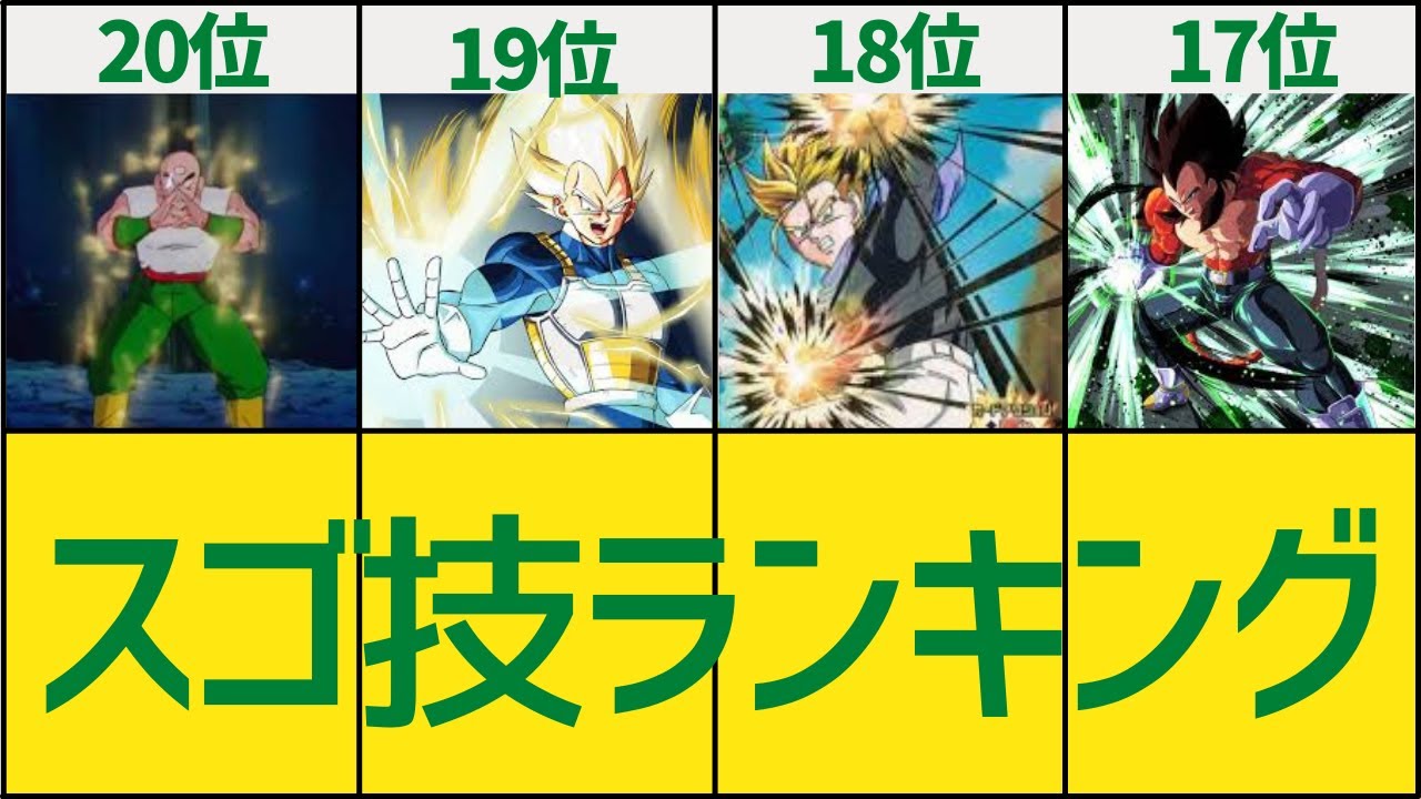ドラゴンボールすごい技ランキング Youtube