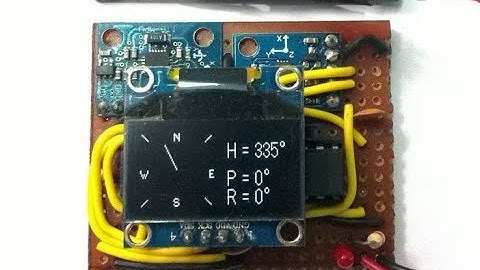 Tilt Compensated Digital Compass based on AVR
