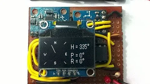Tilt Compensated Digital Compass based on AVR