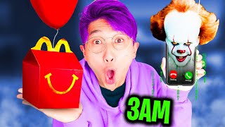 DO NOT ORDER PENNYWISE HAPPY MEAL FROM MCDONALDS AT 3AM!? (PENNYWISE ATTACKED US) screenshot 4