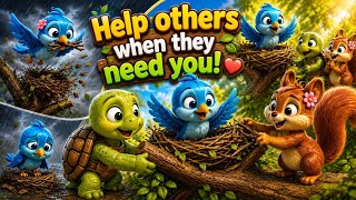 Información 🐦 Piku Bird and the Broken Nest 🪹 | Helping Others | Moral Story for Kids ❤️ Guía