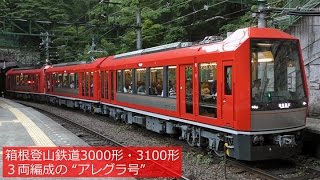 箱根登山鉄道3000形・3100形 3両編成の“アレグラ号” - YouTube