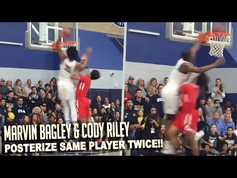 Player SACRIFICES HIMSELF To Get DUNKED ON TWICE By Marvin Bagley III & Cody Riley