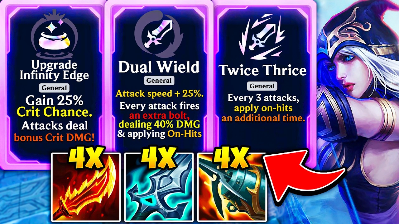 One in a Billion Ashe Highroll: 4x On-Hit Procs PER AUTO | ARAM Mayhem