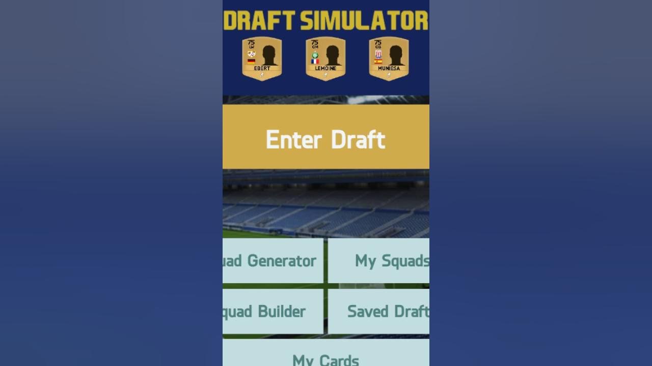 Draft simulator. Draft simulator