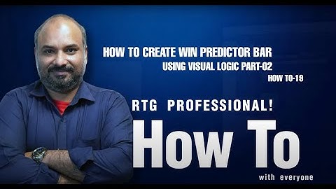 HOW TO-19 Create Win Predictor-BARS With Visual Logic Ross XPression  كيفية البرنامج التعليمي