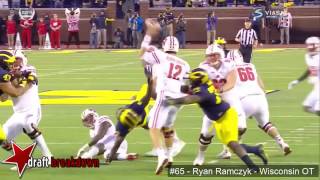 Ryan Ramczyk (Wisconsin OT) vs Michigan 2016