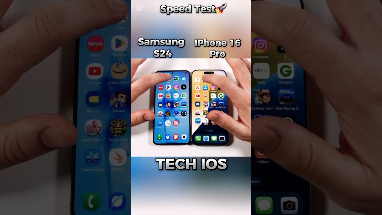 iPhone 16 Pro vs Samsung S24 Speed Test ⚡ A17 Pro vs Snapdragon 8 Gen 3 