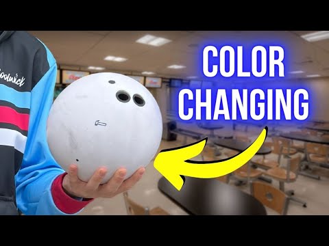 I threw a COLOR CHANGING Bowling Ball!