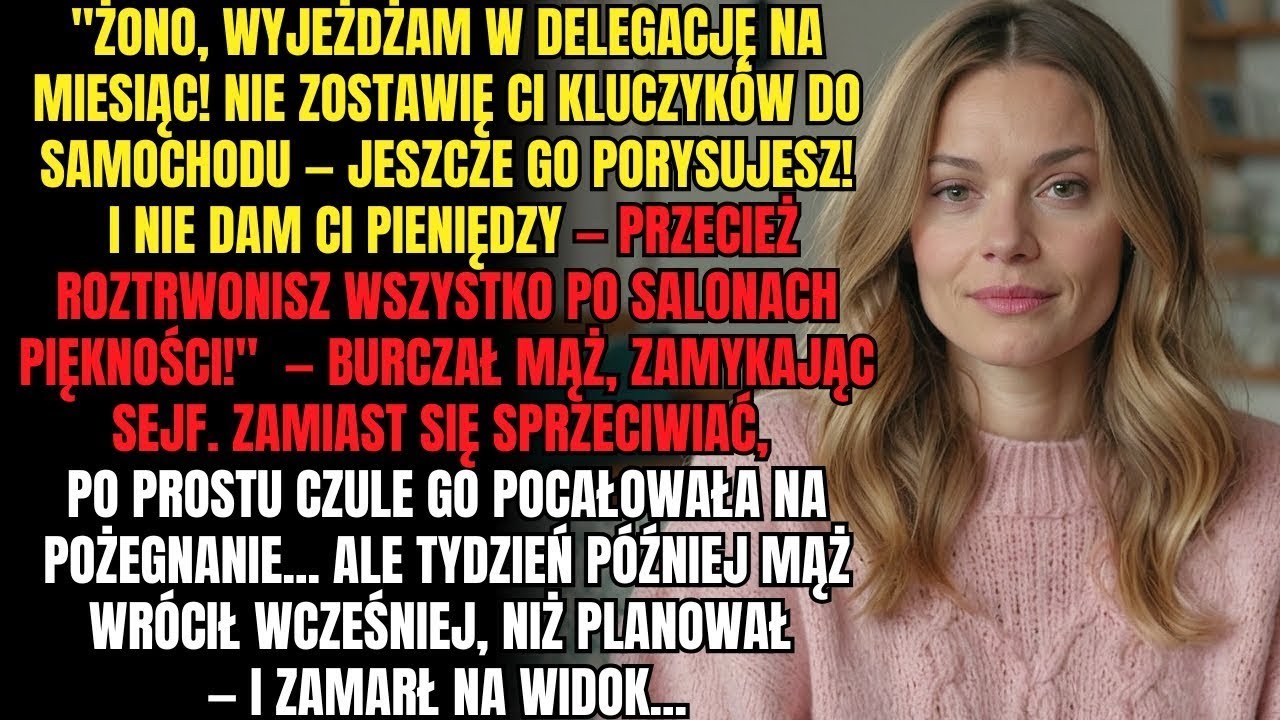 Mąż wyjechał bez pieniędzy i bez kluczyków, a gdy wrócił — sam już nie wiedział, kto tu teraz rząd