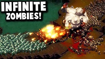 How do we Defeat an INFINITE Zombie Wave?! - They Are Billions Custom Map Gameplay