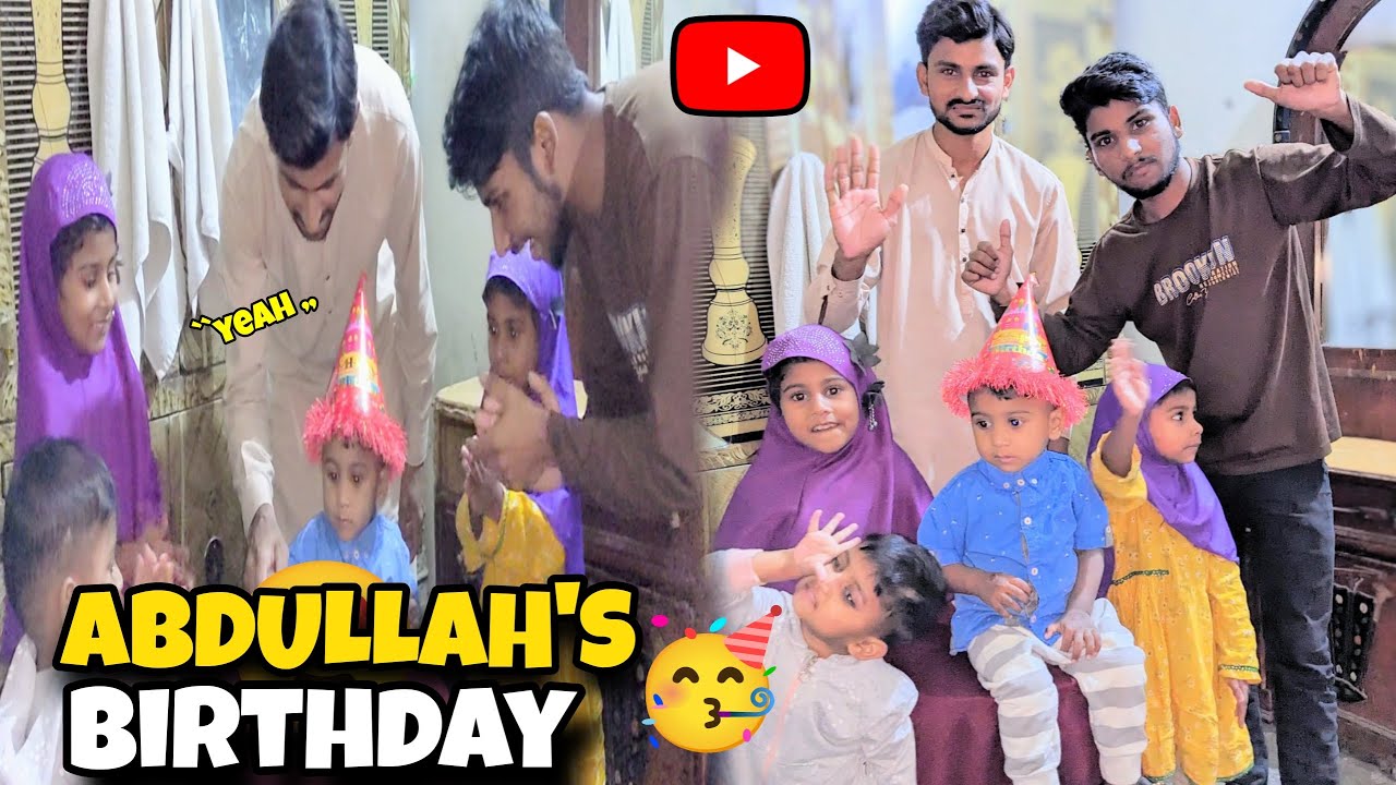 Abdullah ki birthday party 🥳 Riaz bhai cooking 👌 - YouTube