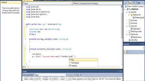 ASP.NET Tutorial Create a Login page & Validating User Email and Password in database