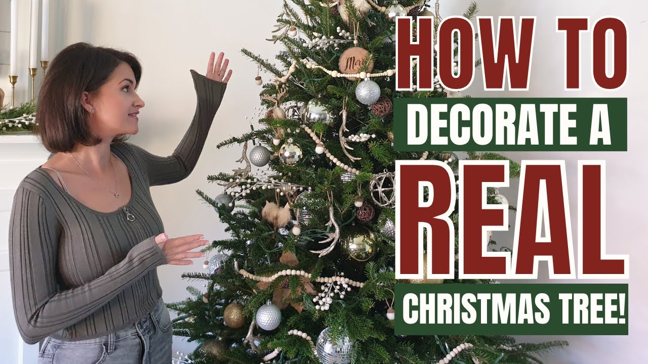 Step-by-Step how to decorate a real christmas tree Tips for the Perfect Tree!