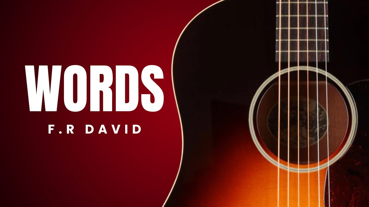 Words - F.R David | Fingerstyle Guitar Tutorial Cover TAB