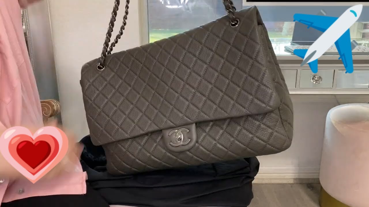 My New CHANEL XXL Airline Travel Flap Bag, Unbox with me 