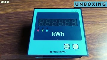 Multispan 3 Phase Digital Energy Meter Unboxing | EM 10 | Multispan Energy Meter Overview |Kwh Meter