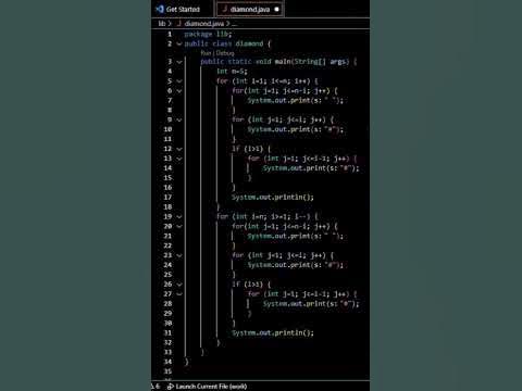 Diamond Pattern | Java | patterns #java #patterns #javapattern #diamond ...